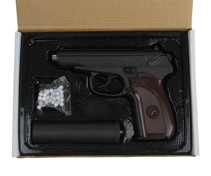 Airsoftová pistole Makarov PM s tlumičem