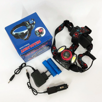 Čelovka 3x LED se zoomem