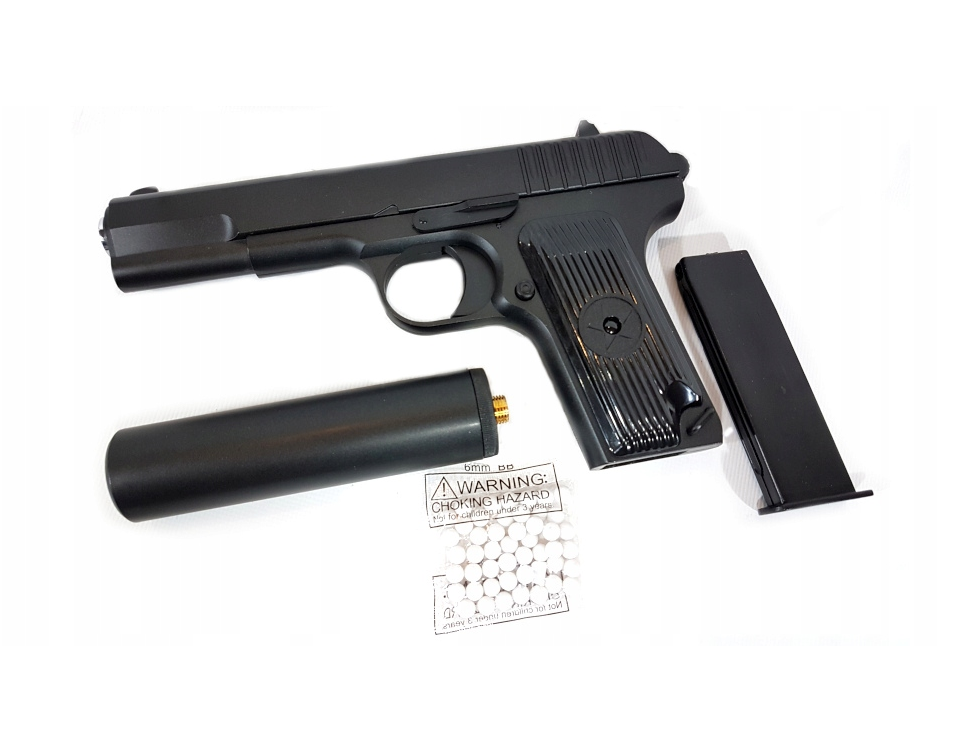 Airsoftová pistole TT-33 s tlumičem