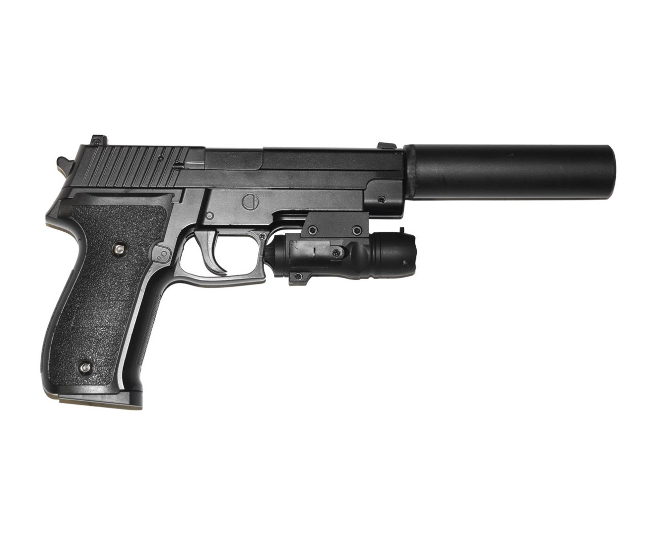 Airsoftová pistole P226 s tlumičem