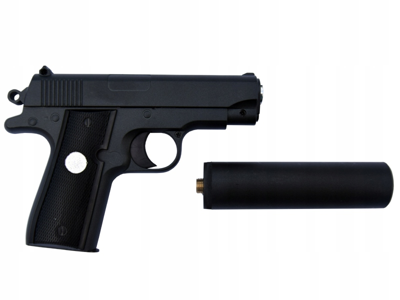 Airsoftová pistole 1911 mini (tlumič)